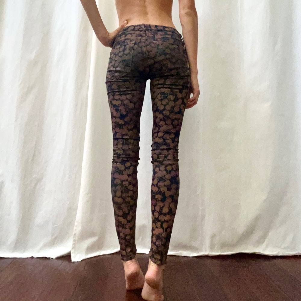 Cherry Print Mother Denim